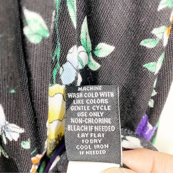 NEW Torrid Black Floral Print Spaghetti Strap Ruffles Mini Dress 1X - Picture 10 of 10